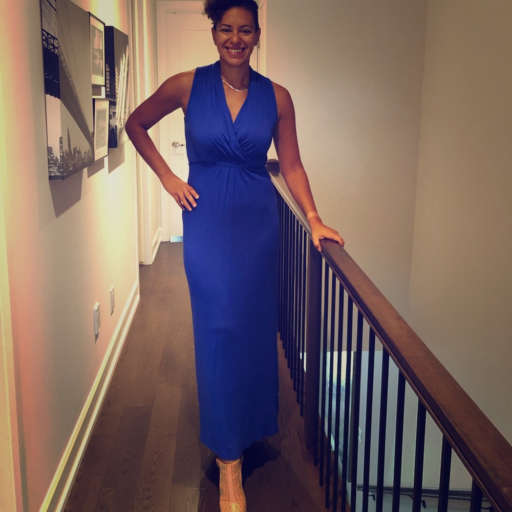 Beautiful maxi dress in deep blue
